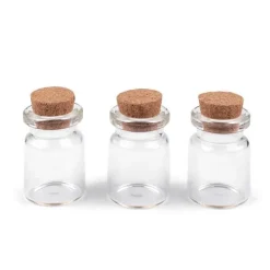 Glasflasche Mit Kork 3,4 Cm