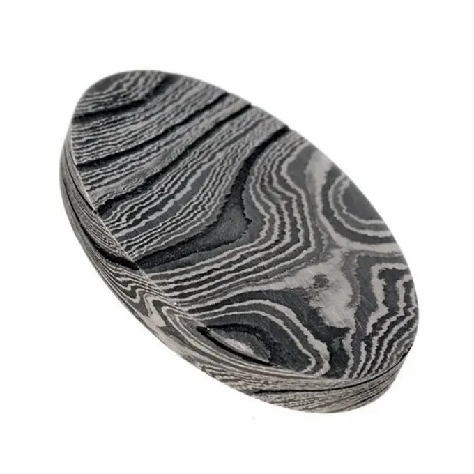 Griff Scheibe Für Messer, Damaststahl Stahl 2 Griff Scheibe Für Messer, Damaststahl Stahl – Bild 2