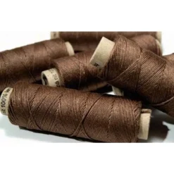 Leinengarnimporte Dunkelbraun, 50 M