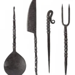 Deepeeka Mittelalterliches Besteckset Mit Leder-Etui