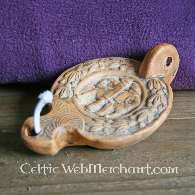 Römische Öllampe Gladiator 2 Römische Öllampe Gladiator – Bild 2