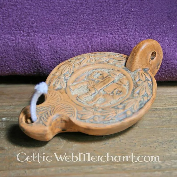 Römische Öllampe Gladiator 1 Römische Öllampe Gladiator