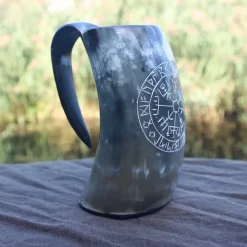 Epic Armoury Wiking Horn Becher Vegvisir Dunkel 0,5L -Angebote Mach es selbst Store wiking horn becher vegvisir dunkel 05l 2