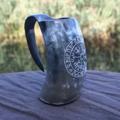 Epic Armoury Wiking Horn Becher Vegvisir Dunkel 0,5L -Angebote Mach es selbst Store wiking horn becher vegvisir dunkel 05l 3